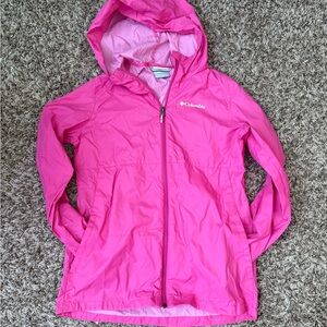 Kids Columbia Pink Raincoat Size Large